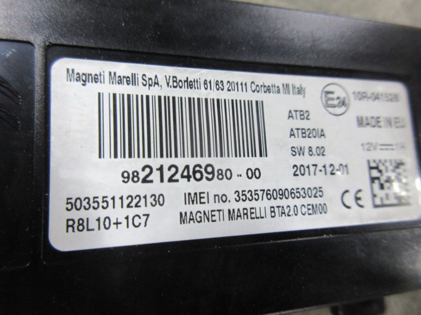 PEUGEOT 5008 II 2018 R. MODUŁ TELEFONU 9821246980