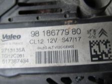 PEUGEOT 5008 II 2018 R. 1.2 THP ALTERNATOR 9818677980