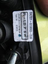 SUZUKI SX4 S-CROSS LUSTERKO PRAWE 8PIN 84701-61MK0 ZUS