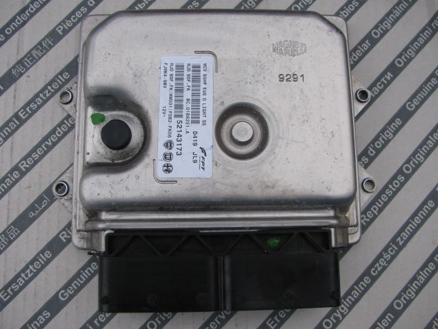 KOMPUTER STEROWNIK SILNIKA FIAT FIORINO 1.3 MJD 9DF.FK 52143173