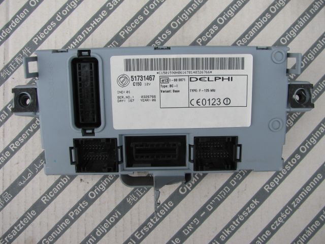 BODY KOMPUTER MODUŁ BSI FIAT DOBLO I LIFT 05-09 51731467