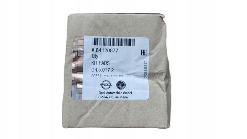 Klocki hamulcowe PRZÓD Komplet Opel OE 84120877 ORYGINALNE! Insignia B