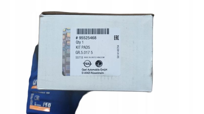 Klocki hamulcowe PRZÓD Komplet Opel OE 95525468 ORYG! Combo Doblo Delta