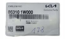 Emblemat Znaczek Napis modelu Kia RIO III IV 2011- OE 86310-1W000 NOWY ASO!