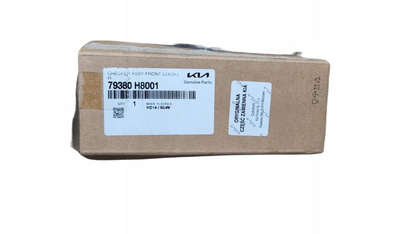Ogranicznik drzwi LEWY PRZÓD Kia Stonic 17- OE 79380-H8001 ORYG! NOWY! ASO!