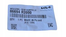 Listwa zderzaka tylnego LEWA TYŁ Kia Sportage V 5 2021- OE 86694-R2000