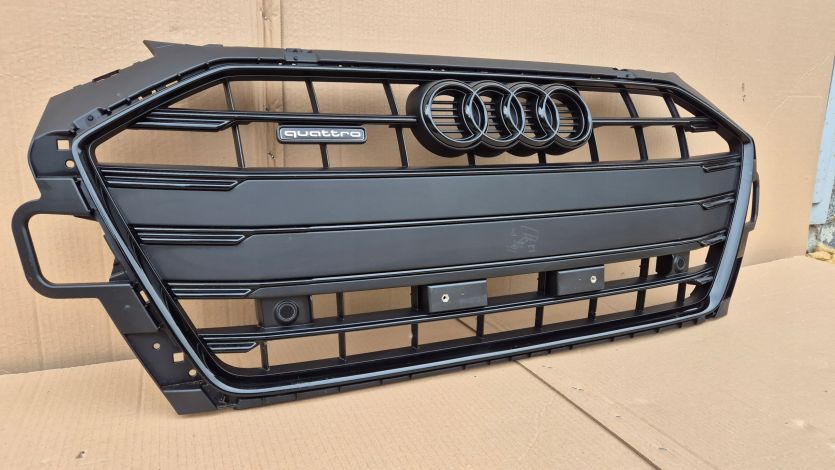 Atrapa chłodnicy GRILL Audi A4 B9 8W LIFT 19- QUATTRO + PDC OE FULL BLACK !
