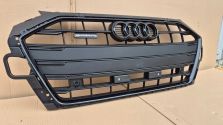 Atrapa chłodnicy GRILL Audi A4 B9 8W LIFT 19- QUATTRO + PDC OE FULL BLACK !