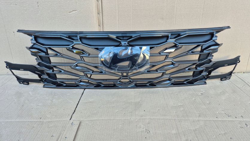 Atrapa chłodnicy GRILL+STELAŻ Hyundai Tucson IV LIFT 24- N-LINE Pod Kamerę