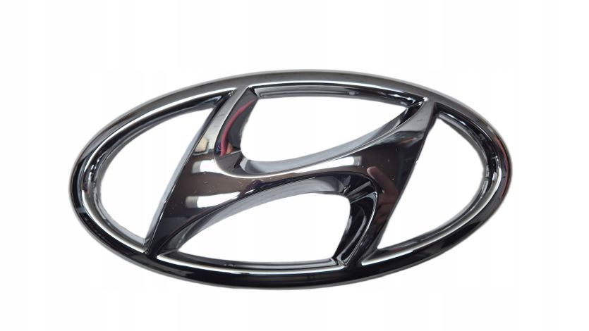 Znaczek Emblemat Logo PRZÓD Grill Hyundai Tucson IV Jasny CHROM 86300-N9010