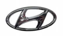 Znaczek Emblemat Logo PRZÓD Grill Hyundai Tucson IV Jasny CHROM 86300-N9010
