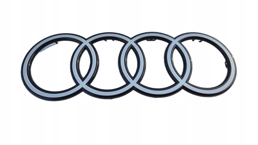 Emblemat Znaczek Logo AUDI Atrapy GRILLA Q7 2024- BIAŁY OE 4M0853605 A/B